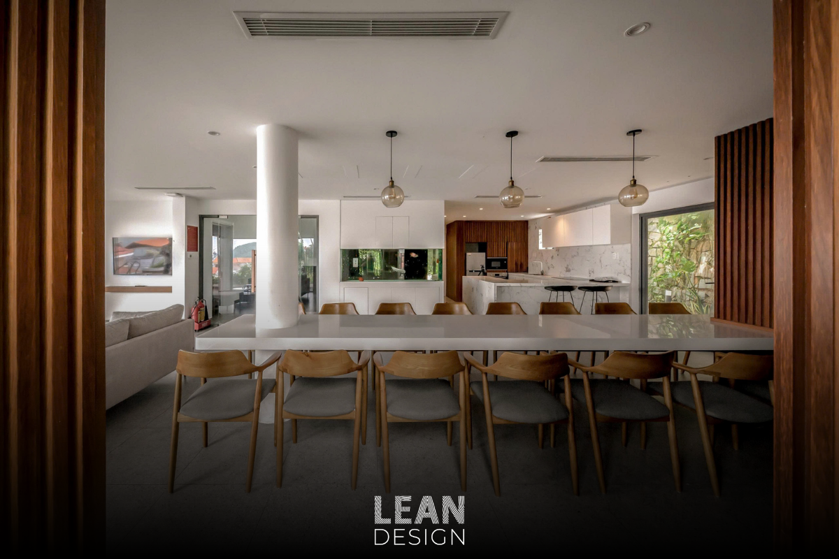 Không gian ăn uống ấm cúng, sang trọng tại biệt thự nghỉ dưỡng The Frame Villa Vũng Tàu